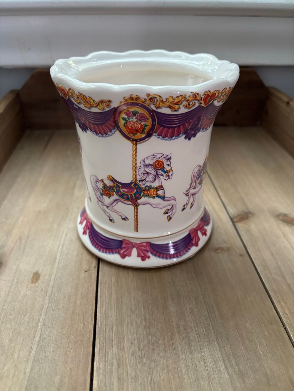 Teleflora Gift Musical Carousel Canister